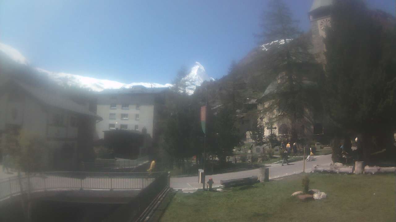 Zermatt: Webcam Kirche